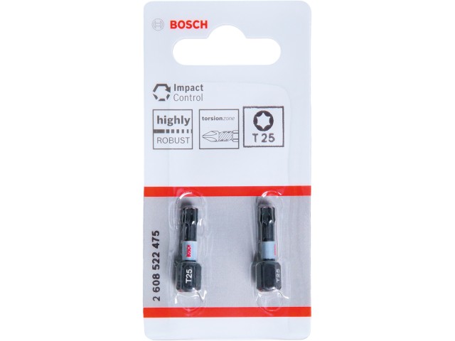 Vijačni nastavek Bosch PRO Torx Impact, T25, 25mm, 2608522475